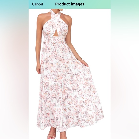 Flowy Floral maxi Dress - Picture 4 of 6